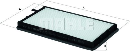 MAHLE LA 80 - Filter, interior air www.parts5.com