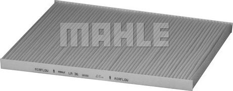 MAHLE LA 36 - Filtar, zrak unutarnjeg prostora www.parts5.com