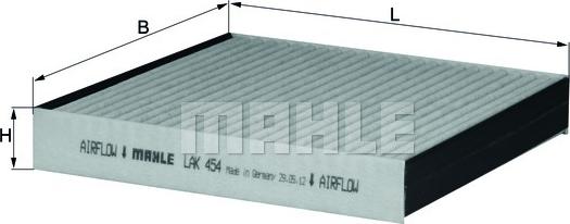 MAHLE LAK 454 - Filtru, aer habitaclu www.parts5.com