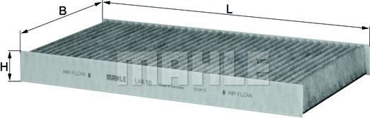 MAHLE LAK 56 - Filtru, aer habitaclu www.parts5.com