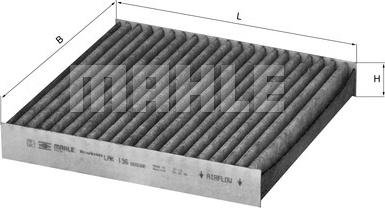 MAHLE LAK 136 - Filtar, zrak unutarnjeg prostora www.parts5.com