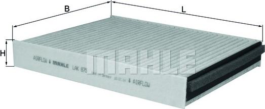 MAHLE LAK 875 - Filter,salongiõhk www.parts5.com