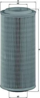 MAHLE LX 685 - Air Filter www.parts5.com