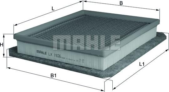 MAHLE LX 1926 - Filtru aer www.parts5.com