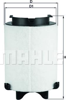 MAHLE LX 1566/1 - Filtro de aire www.parts5.com