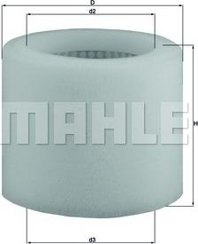 MAHLE LX 123 - Filtro de aire www.parts5.com