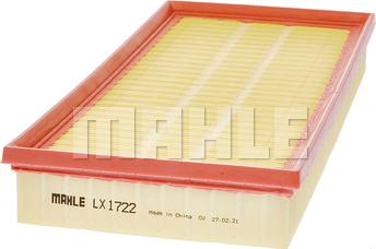 MAHLE LX 1722 - Air Filter www.parts5.com