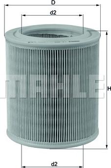 MAHLE LX 706 - Air Filter www.parts5.com