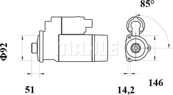 MAHLE MS 754 - Starter www.parts5.com