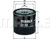 MAHLE OC 90 OF - Φίλτρο λαδιού www.parts5.com