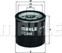 MAHLE OC 988 - Õlifilter www.parts5.com