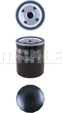 MAHLE OC 93 - Oil Filter parts5.com