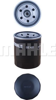 MAHLE OC 495 - Oil Filter parts5.com