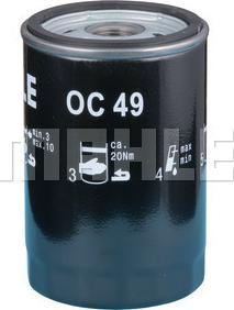 MAHLE OC 49 - Filtro de aceite www.parts5.com