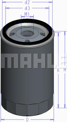 MAHLE OC 489 - Oil Filter www.parts5.com