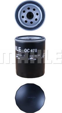 MAHLE OC 478 - Olejový filter www.parts5.com