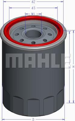 MAHLE OC 586 - Filtr oleju www.parts5.com