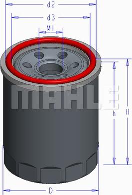 MAHLE OC 579 - Filtru ulei parts5.com