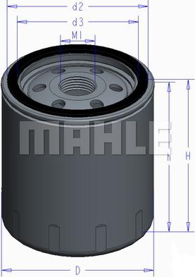 MAHLE OC 577 - Φίλτρο λαδιού www.parts5.com