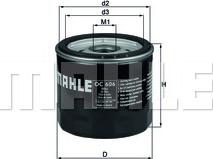 MAHLE OC 606 - Filtre à huile www.parts5.com