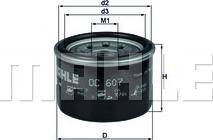 MAHLE OC 607 - Oil Filter www.parts5.com