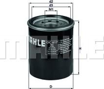 MAHLE OC 617 - Filtru ulei www.parts5.com