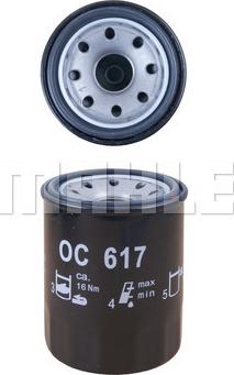 MAHLE OC 617 - Oil Filter www.parts5.com