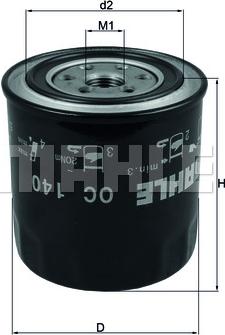 MAHLE OC 140 - Oil Filter www.parts5.com