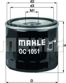 MAHLE OC 1051 - Filtar za ulje www.parts5.com