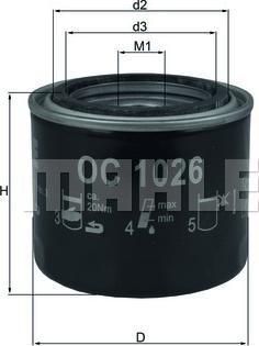 MAHLE OC 1026 - Oil Filter parts5.com