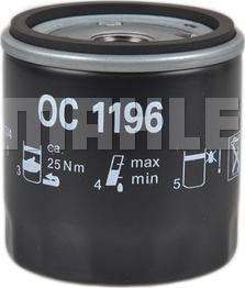 MAHLE OC 1196 - Õlifilter www.parts5.com