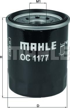 MAHLE OC 1177 - Oil Filter www.parts5.com