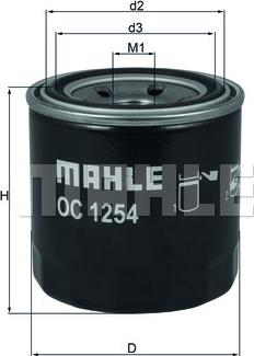 MAHLE OC 1254 - Olajszűrő www.parts5.com