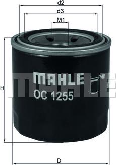 MAHLE OC 1255 - Oil Filter www.parts5.com