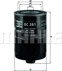 MAHLE OC 381 - Oil Filter www.parts5.com