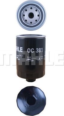 MAHLE OC 381 - Ölfilter www.parts5.com