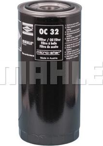 MAHLE OC 32 - Oljni filter www.parts5.com