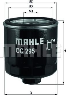 MAHLE OC 295 - Oil Filter parts5.com