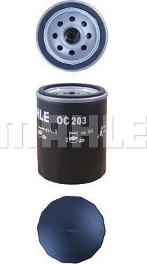 MAHLE OC 203 - Filtru ulei www.parts5.com