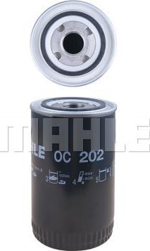 MAHLE OC 202 - Filtru ulei www.parts5.com