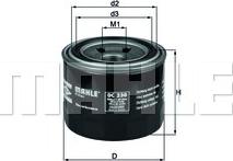 MAHLE OC 230 - Oil Filter www.parts5.com