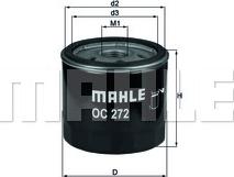 MAHLE OC 272 - Õlifilter www.parts5.com