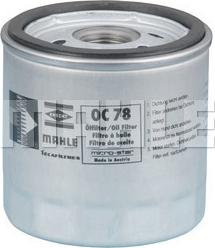 MAHLE OC 78 - Filtro de aceite www.parts5.com