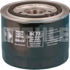 MAHLE OC 77 - Filtro de aceite www.parts5.com