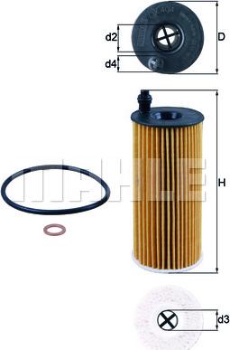 MAHLE OX 404D - Ölfilter www.parts5.com