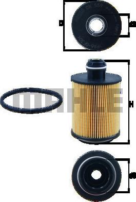 MAHLE OX 559D - Oil Filter www.parts5.com