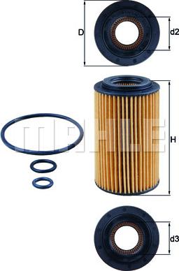 MAHLE OX 153/7D2 - Φίλτρο λαδιού www.parts5.com