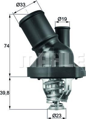 MAHLE TI 200 82 - Thermostat, coolant www.parts5.com