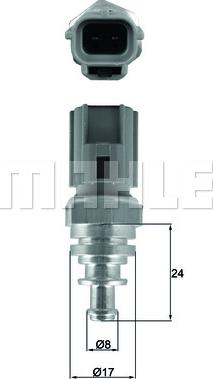 MAHLE TSE 29 - Sensor, coolant temperature www.parts5.com