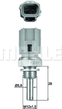 MAHLE TSE 27 - Sensor, coolant temperature www.parts5.com